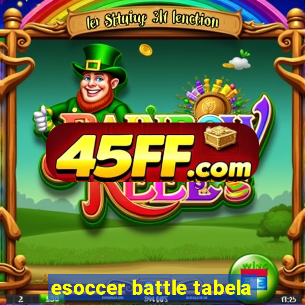 esoccer battle tabela